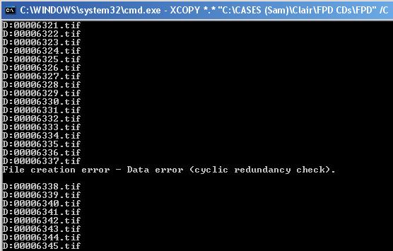 Windows Vista Xcopy Command