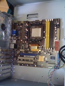 motherboard installed