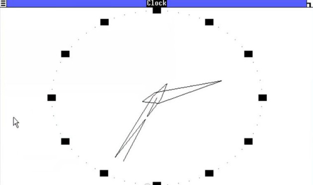windows 1.0 clock app